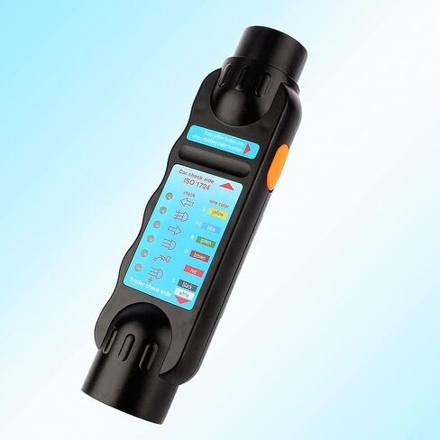 12V 7-Pin Trailer Tester Plug RV Connector Tester Plug Tool Socket Adapter for Trailer(European Specifications) in Saudi Arabia