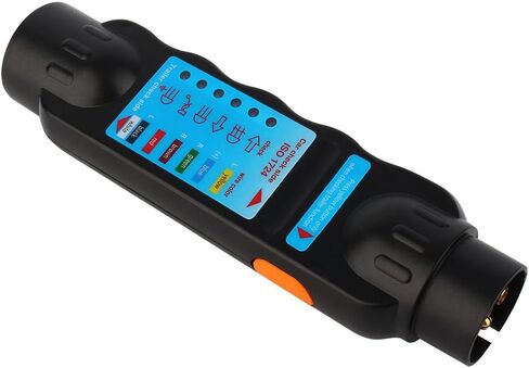 12V 7-Pin Trailer Tester Plug RV Connector Tester Plug Tool Socket Adapter for Trailer(European Specifications) in Saudi Arabia