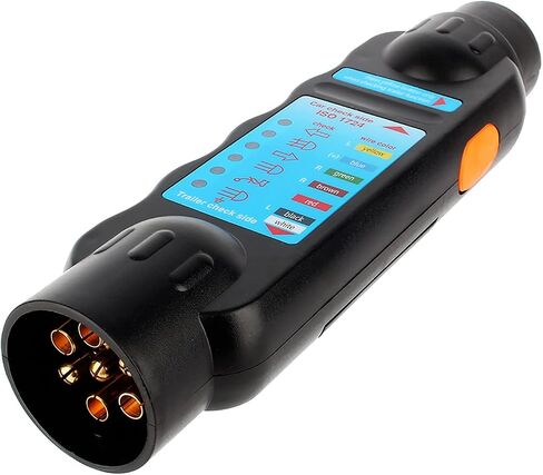 12V 7-Pin Trailer Tester Plug RV Connector Tester Plug Tool Socket Adapter for Trailer(European Specifications) in Saudi Arabia
