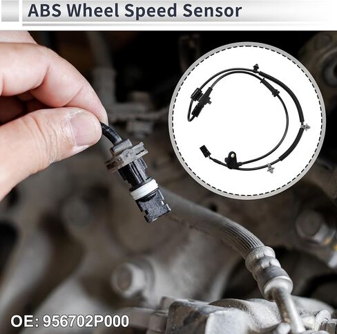 ABS Wheel Speed Sensor Front Left ABS Sensor Anti-lock Braking System Sensor No.956702P000 for Kia Sorento 2011-2012 2.4L/3.5L in Saudi Arabia