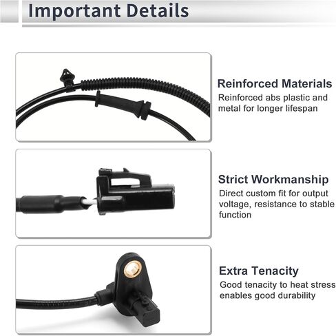 ABS Wheel Speed Sensor Front Left ABS Sensor Anti-lock Braking System Sensor No.956702P000 for Kia Sorento 2011-2012 2.4L/3.5L in Saudi Arabia