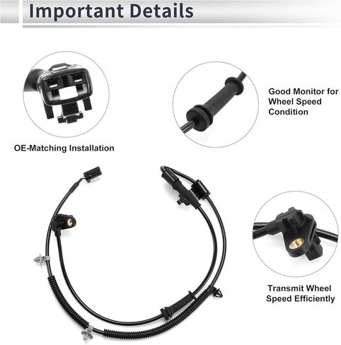 ABS Wheel Speed Sensor Front Left ABS Sensor Anti-lock Braking System Sensor No.956702P000 for Kia Sorento 2011-2012 2.4L/3.5L in Saudi Arabia