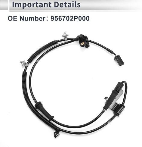 ABS Wheel Speed Sensor Front Left ABS Sensor Anti-lock Braking System Sensor No.956702P000 for Kia Sorento 2011-2012 2.4L/3.5L in Saudi Arabia