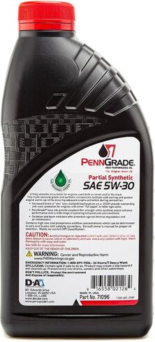 زيت بنن الصف 1، 71096، مزيج صناعي عالي الأداء SAE 5W-30، 1 كوارت (12 عبوة) in Kuwait