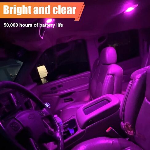 24PCS Dome Light Car Interior LED Bulb Kit - T10 194 DE3175 578 31mm 42mm LED Combination Set with Removal Tool - Replacement Bulbs for Car Map Door Trunk Courtesy License Plate Lights (Pink) in Saudi Arabia