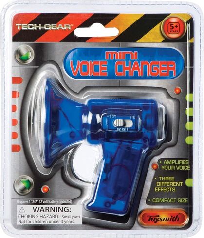 Toysmith Tech Gear Multi Voice Changer – Amplifies Voice with 8 Fun Effects, Fun Toy or Gift for Kids Ages 5+- Christmas Gifts, Stocking Stuffer, 6.5", Colors May Vary in Kuwait