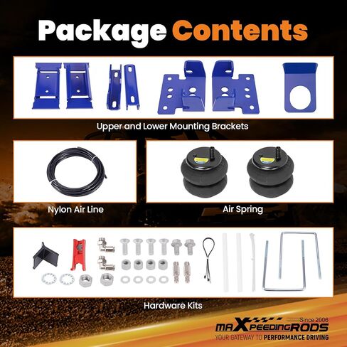 maXpeedingrods 5000 lbs Rear Air Suspension Bags Kit for Ram 3500 4WD 2013-2024 Air Helper Spring Kit in Saudi Arabia