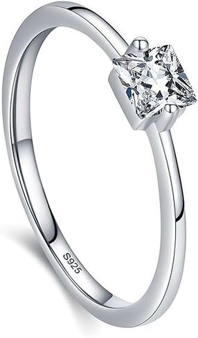 1pc Sterling Silver Personalised Fashion Special Shape Multicolor Zirconia Ring For Ladies Jewelry Fine Jewelry Gift For Women Dating in Saudi Arabia