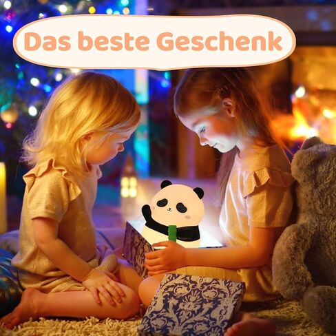 ضوء ليلي باندا لطيف، مصباح سيليكون يعمل باللمس للأطفال، ضوء ليلي قابل لإعادة الشحن لغرفة الأطفال، ديكور لطيف لغرفة نوم الفتيات، LED إسفنجي مبتكر، هدايا لطيفة للأولاد والبنات والأطفال in Kuwait