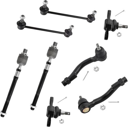 8Pcs Front Suspension Kit, Sway Bar Link, Tie Rod End, Ball Joint, For Hyundai Tucson 2005 2006 2007 2008 2009 For Kia Sportage 2005 2006 2007-2010 ES800036 ES800056 EV800095 K80510 K500012 in Saudi Arabia