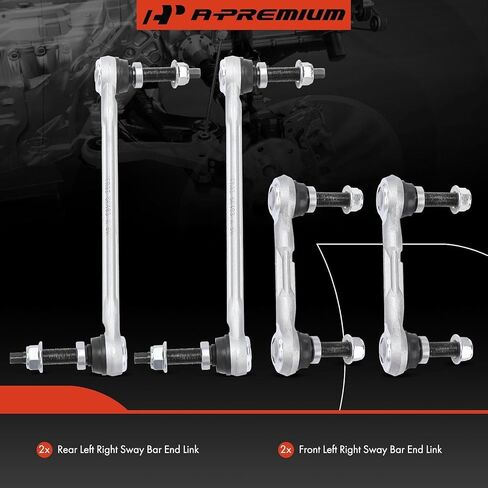 A-Premium Set of 4, Front & Rear Sway Bar Links Kit Stabilizer Bar Links, Compatible with Ford Mustang 2015-2019 in Saudi Arabia