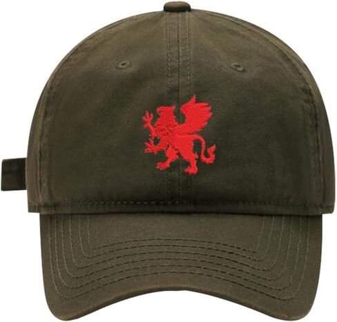 Mens Baseball Caps Regal Griffin Embroidered Washed Cotton Adjustable Dad Hat in Kuwait