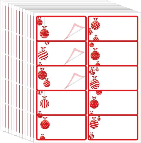 250 Pcs Christmas Address Labels 2 x 4 Inch Foil Snowflake Printable Gift Tags Compatible with Laser and Inkjet Printer Mailing Label 10 Per Sheet for Package Office (Snowflake, Silver) in Kuwait