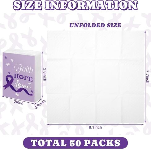 Faccito 50 Pack Mental Health Pocket Tissues Paper Bulk Mental Health Awareness Travel Facial Tissue Pocket Tissues for Charity Event Supplies Mental Health Awareness Gift (Green Ribbon) in Saudi Arabia