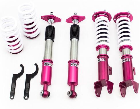 Godspeed MSS0139-A MonoSS Coilover Lowering Kit, Fully Adjustable, Ride Height, Spring Tension And 16 Click Damping, compatible with Chrysler 300C RWD 2005-10 in Saudi Arabia