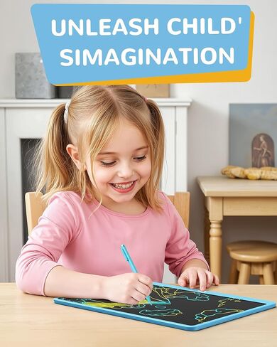 KOKODI LCD Writing Tablet, Gifts for 3 Years Old Boys and Girls，10 Inch Colorful Doodle Board Drawing Tablet, Erasable Reusable Electronic Drawing Pads, Educational and Learning Toys for Kids in Saudi Arabia