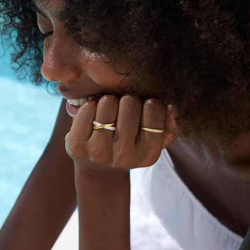 STORYJEWELLERY Gold Plated Rings for Women, Stackable Rings, Ring Bands for Women, Statement Ring, Gifts for Her in Saudi Arabia