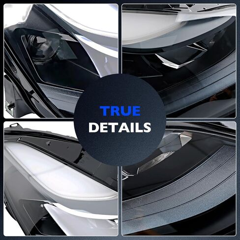 Full LED Headlights, Compatible with 2021-2023 Tesla 3 Tesla Y Base Mayor Performance Long Range Standard Estandar, Replace 1514952 151495200C 151495200D Left Driver Side Front Head Lights Assembly in Saudi Arabia
