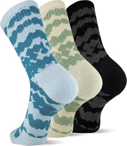 Merrell Trekker Outdoor Crew Sock, Blue Green Black, S/M (Women's 5-9.5 / Men's 5-8.5) in Saudi Arabia