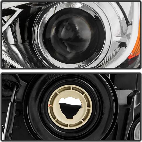 ACANII - For 2016-2018 Nissan Altima [Halogen w/o LED DRL Model] Chrome Housing Projector Headlights Headlamps Pair Set in Saudi Arabia