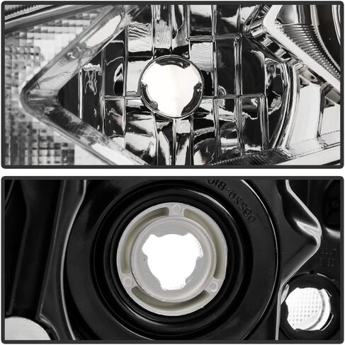ACANII - For 2016-2018 Nissan Altima [Halogen w/o LED DRL Model] Chrome Housing Projector Headlights Headlamps Pair Set in Saudi Arabia