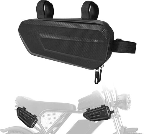 EBike Saddle Frame Bag Hard Shell Compatible Fit for Ridstar Q20/Q20 Pro Lite Super 73 Electric Dirt Bike, for Phone ID Card Drinks Key Daily Necessities Storage in Saudi Arabia