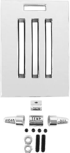 Heater Dash Plate & Knob Kit For Cars Without Air Conditioning For 1964-1966 Ford Mustang in Saudi Arabia