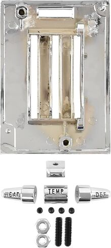 Heater Dash Plate & Knob Kit For Cars Without Air Conditioning For 1964-1966 Ford Mustang in Saudi Arabia
