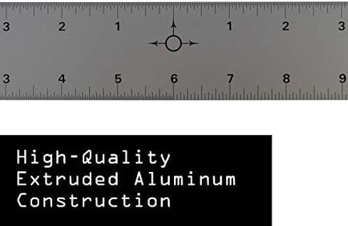 Ludwig Precision 6" Center-Finding Aluminum Straight Edge, 81206 in Saudi Arabia