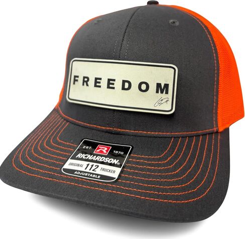 Charlie Kirk Freedom Trucker Hat – Classic Mesh Snapback Cap | Adjustable Snapback Mesh Cap (Charcoal White) in Saudi Arabia