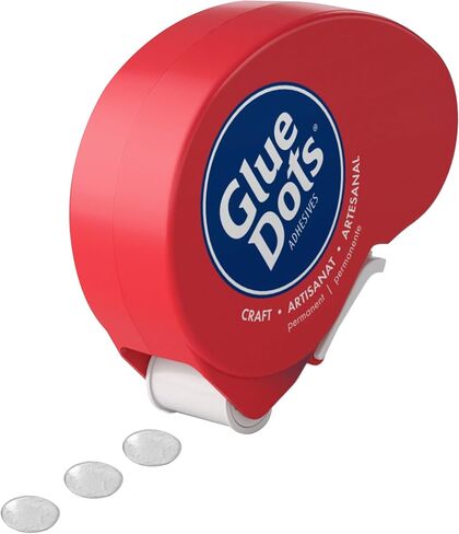 Glue Dots, Craft Dots, Double-Sided, 1/2", .5 Inch, 200 Dots, DIY Craft Glue Tape, Sticky Adhesive Glue Points, Liquid Hot Glue Alternative, Clear in Kuwait