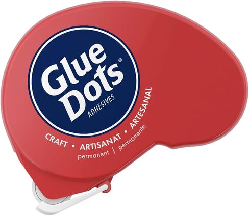 Glue Dots, Craft Dots, Double-Sided, 1/2", .5 Inch, 200 Dots, DIY Craft Glue Tape, Sticky Adhesive Glue Points, Liquid Hot Glue Alternative, Clear in Kuwait