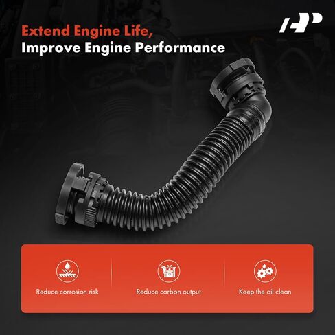 خرطوم تنفس علبة المرافق للمحرك A-Premium متوافق مع Volkswagen Jetta 2010-2016، Passat 2014-2015، Golf 2012-2015، Beetle 2014-2015، Caddy 2019، Golf SportWagen 2015 & Audi A3، Q3 Quattro، 2.0L in Saudi Arabia