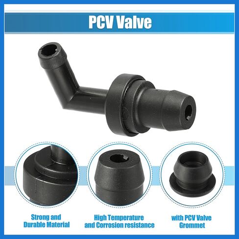 1 Set PCV Valve Grommet Kit Exhaust Positive Crankcase Ventilation Valve Fittings for Mazda Miata 1.8L 1999-2000 No.B54113890A/E30113338A Black Auto Accessories in Saudi Arabia