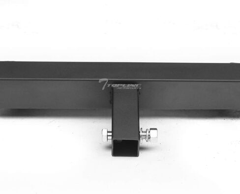 7422452732705 Universal Compatible with 2" X 2" Towing Receiver Matte Black Hoop Style 7" Drop Trailer Tow Mount Rear Hitch Drop Step Bar Bumper Guard in Saudi Arabia