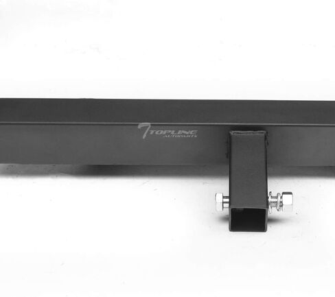 7422452732705 Universal Compatible with 2" X 2" Towing Receiver Matte Black Hoop Style 7" Drop Trailer Tow Mount Rear Hitch Drop Step Bar Bumper Guard in Saudi Arabia