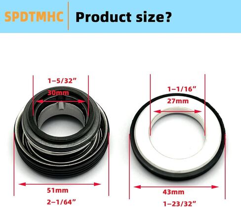 ختم ميكانيكي مناسب لمضخة مياه Predator 3 بوصة 301cc كاملة القمامة - 23000 GPH Fit SKU 56718 مناسب لأجزاء محرك Honda 3 بوصة WT30XK4A 270cc 4 بوصة WT40XK3A 389cc بناء مضخة مياه قمامة كاملة in Kuwait