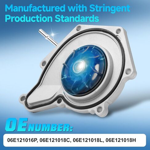 06E121016P Water Pump Compatible With Audi Quattro A4 A5 A6 A7 A8 Q7 3.0L, Replcae OE 06E121018C, 06E121018L, 06E121018H in Saudi Arabia