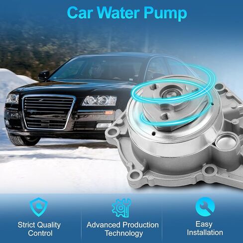 06E121016P Water Pump Compatible With Audi Quattro A4 A5 A6 A7 A8 Q7 3.0L, Replcae OE 06E121018C, 06E121018L, 06E121018H in Saudi Arabia