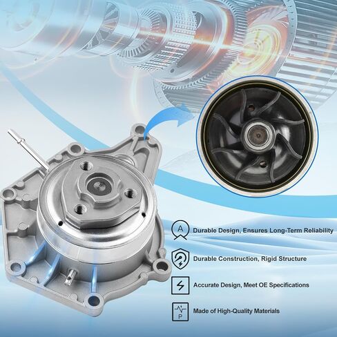 06E121016P Water Pump Compatible With Audi Quattro A4 A5 A6 A7 A8 Q7 3.0L, Replcae OE 06E121018C, 06E121018L, 06E121018H in Saudi Arabia