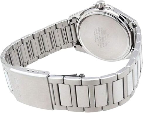 Casio Men's Silver-Tone Steel Black Dial in Saudi Arabia
