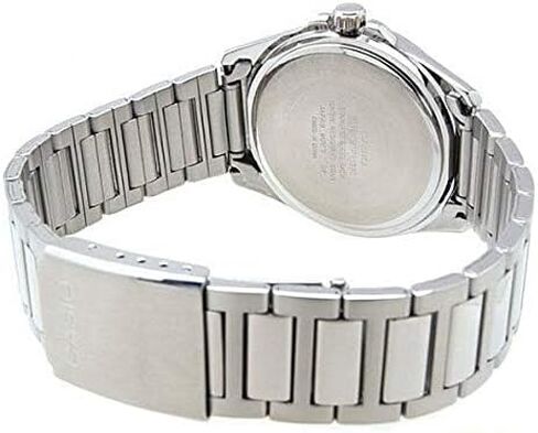 Casio Men's Silver-Tone Steel Black Dial in Saudi Arabia