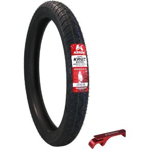 Kenda Kruz K673 80/90-21 (48H) Front Motorcycle Tire - Bias Ply, Tubeless, DOT Approved, High-Mileage Cruiser Tire with Excellent Wet Grip and Stability, (80-90 21 48H) Includes Kenda Keychain in Kuwait