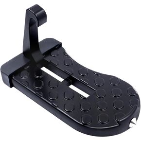 Car Door Step with Roof Rack Mount, 400lb Capacity, Aircraft-Grade Aluminum, Anti-Slip Surface, 6.3-inch Platform, Black in Saudi Arabia