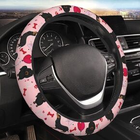 Car Steering Wheel Cover with Anti-Slip Lining, Universal 15 inch Wheel Cover, Fashion Car Interior Accessories for Women Men - Purple Lavender Flower in Saudi Arabia