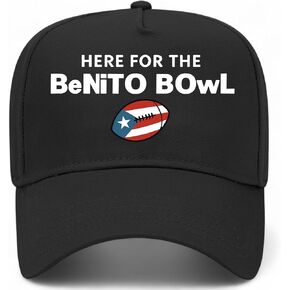Puerto Rico Football Here for The Benito Bowl Hat | Premium Adjustable Snapback Baseball Vintage Trucker Hat for Men & Women in Kuwait