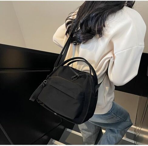 Nylon Crossbody Bags for Women Shoulder Handbag Casual Everyday Purse Lightweight Top Handle Cross Body Bag in Saudi Arabia