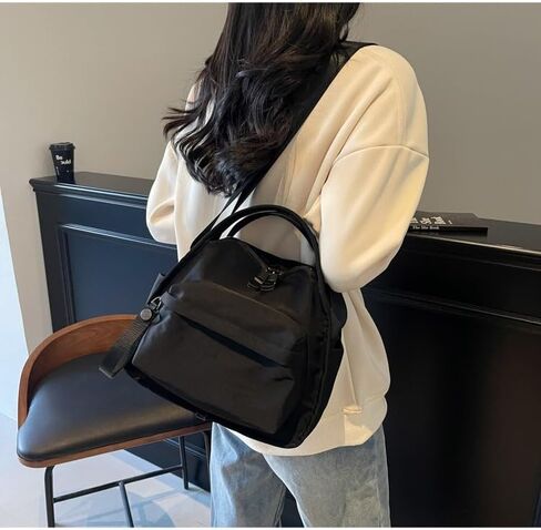 Nylon Crossbody Bags for Women Shoulder Handbag Casual Everyday Purse Lightweight Top Handle Cross Body Bag in Saudi Arabia