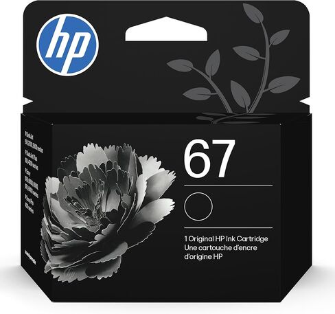 HP 67 خرطوشة الحبر الأسود | يعمل مع HP Deskjet 1255 ، 2700 ، 4100 Series ، HP Envy 6000 ، 6400 Series | مؤهل للحصول على الحبر الفوري | 3ym56an in Kuwait