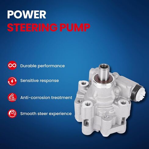 MOCA Power Steering Pump 96-4072 Compatible with 2013-2017 for Chevrolet Equinox LT 3.6L, 2013-2016 for Chevrolet Equinox LTZ 3.6L, 2013-2017 for GMC Terrain Denali 3.6L in Saudi Arabia